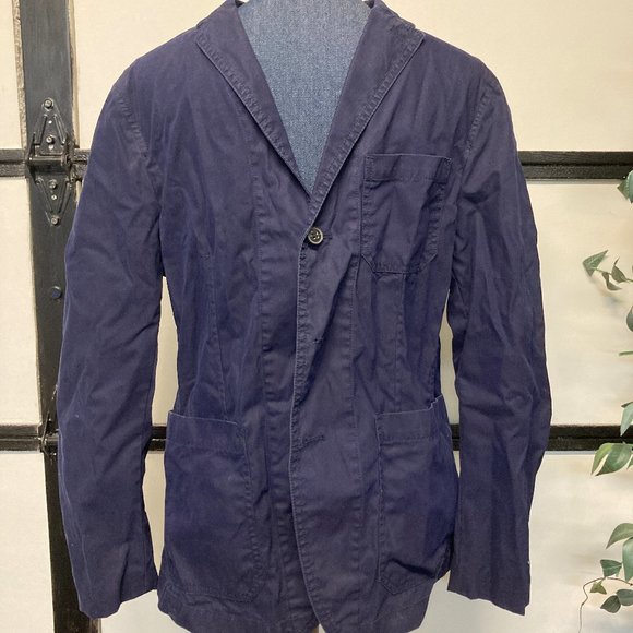 Banana Republic Mens Blue Jacket 3 button Size 40S - Picture 1 of 3